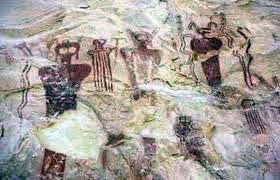 los Hopi y sus dibujos de los dioses.