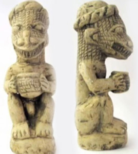 Figurilla de Mesopotamia representativa de uno de sus dioses.